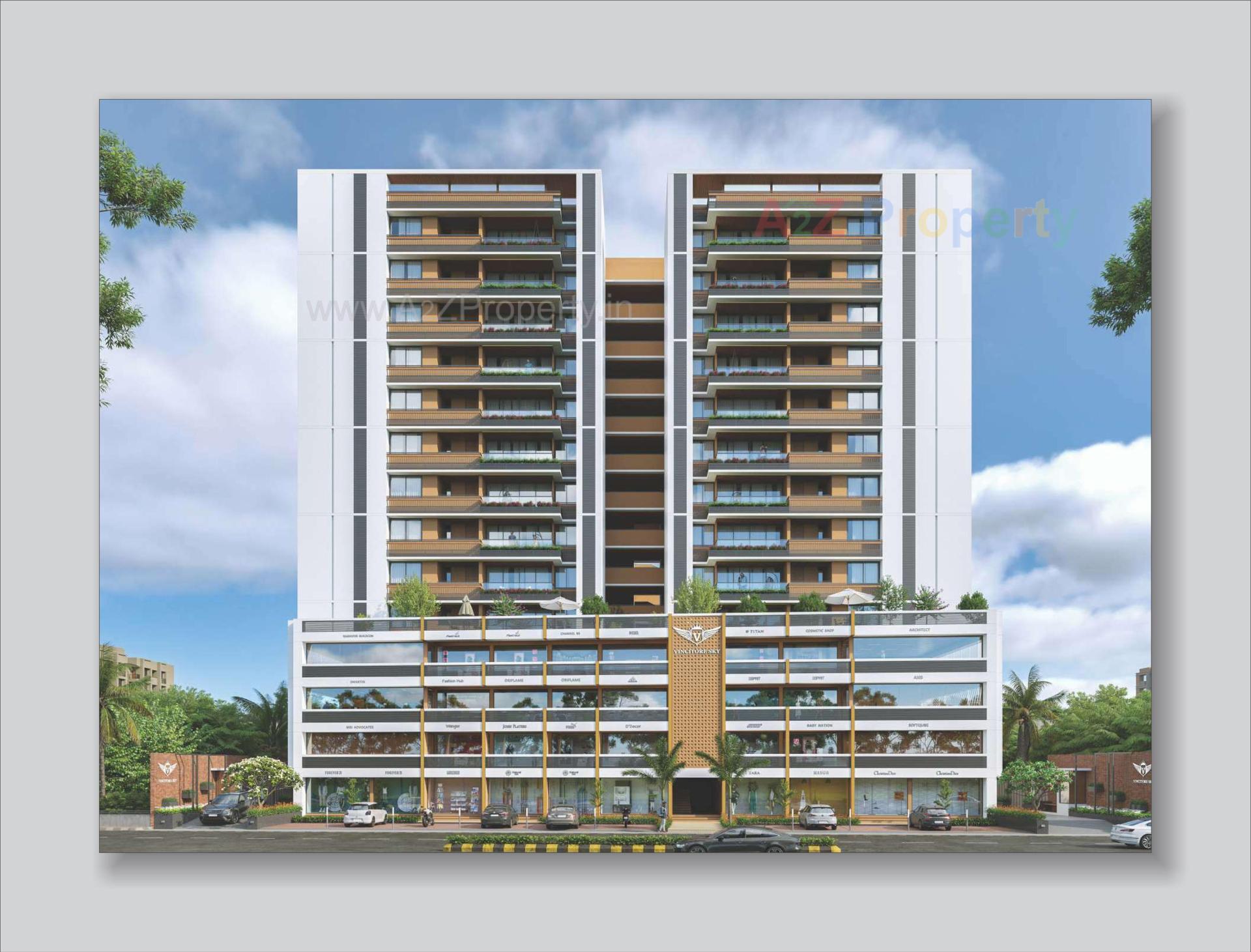 3D Elevation of real estate project Vincitore Sky located at Ahmedabad, Ahmedabad, Gujarat
