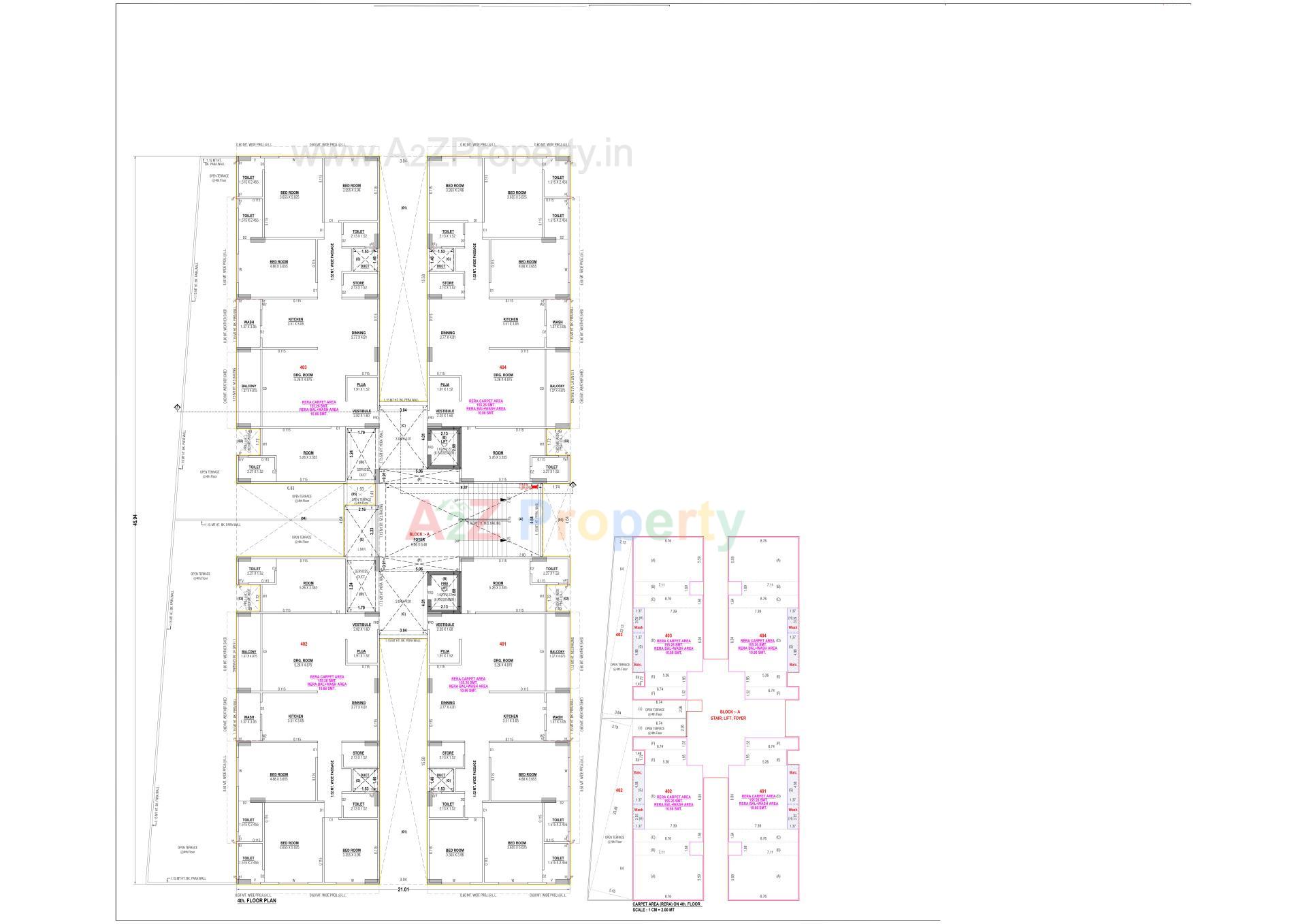 Layout of real estate project Vincitore Sky located at Ahmedabad, Ahmedabad, Gujarat