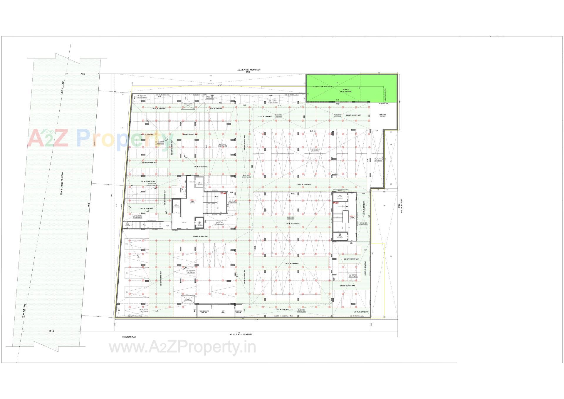 Layout of real estate project Vincitore Sky located at Ahmedabad, Ahmedabad, Gujarat