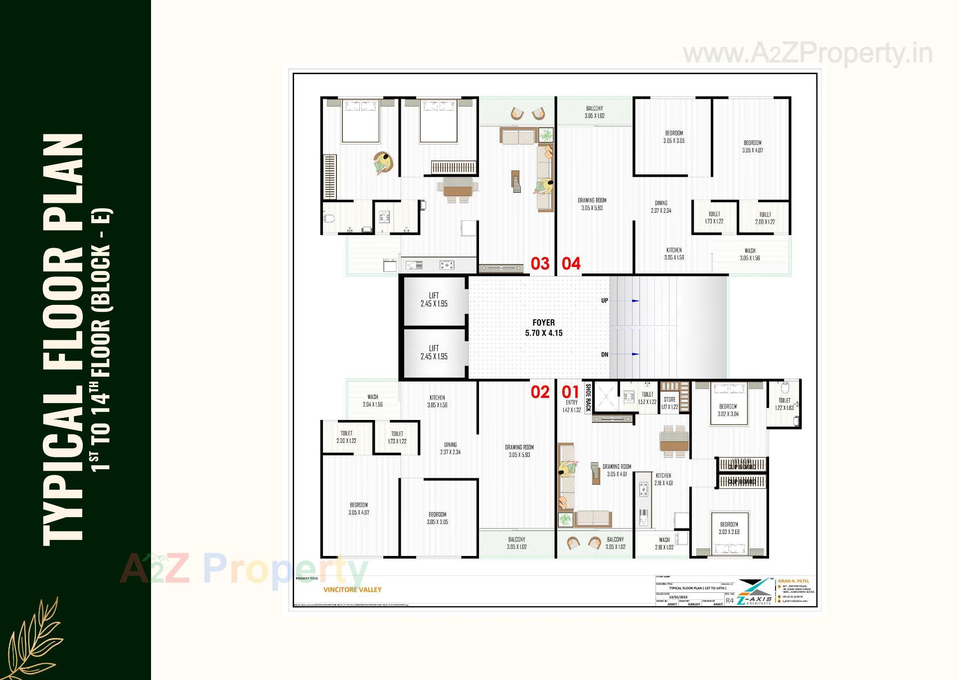 Layout of real estate project Vincitore Valley located at Hathijan, Ahmedabad, Gujarat