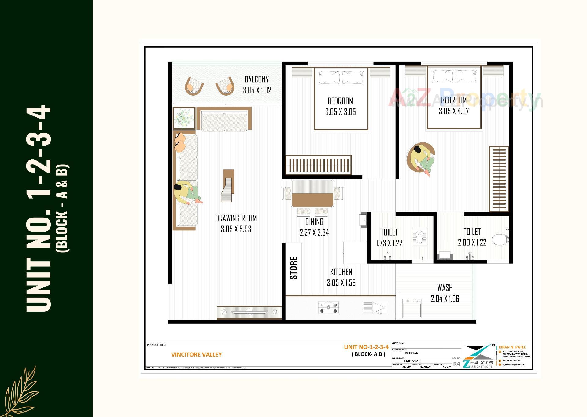 Layout of real estate project Vincitore Valley located at Hathijan, Ahmedabad, Gujarat