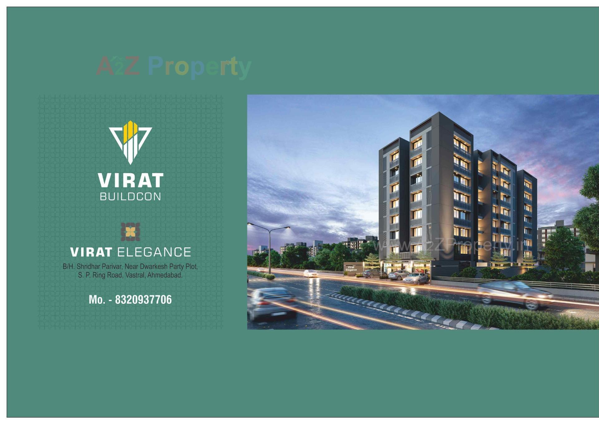 3D Elevation of real estate project Virat Elegance located at Vastral, Ahmedabad, Gujarat