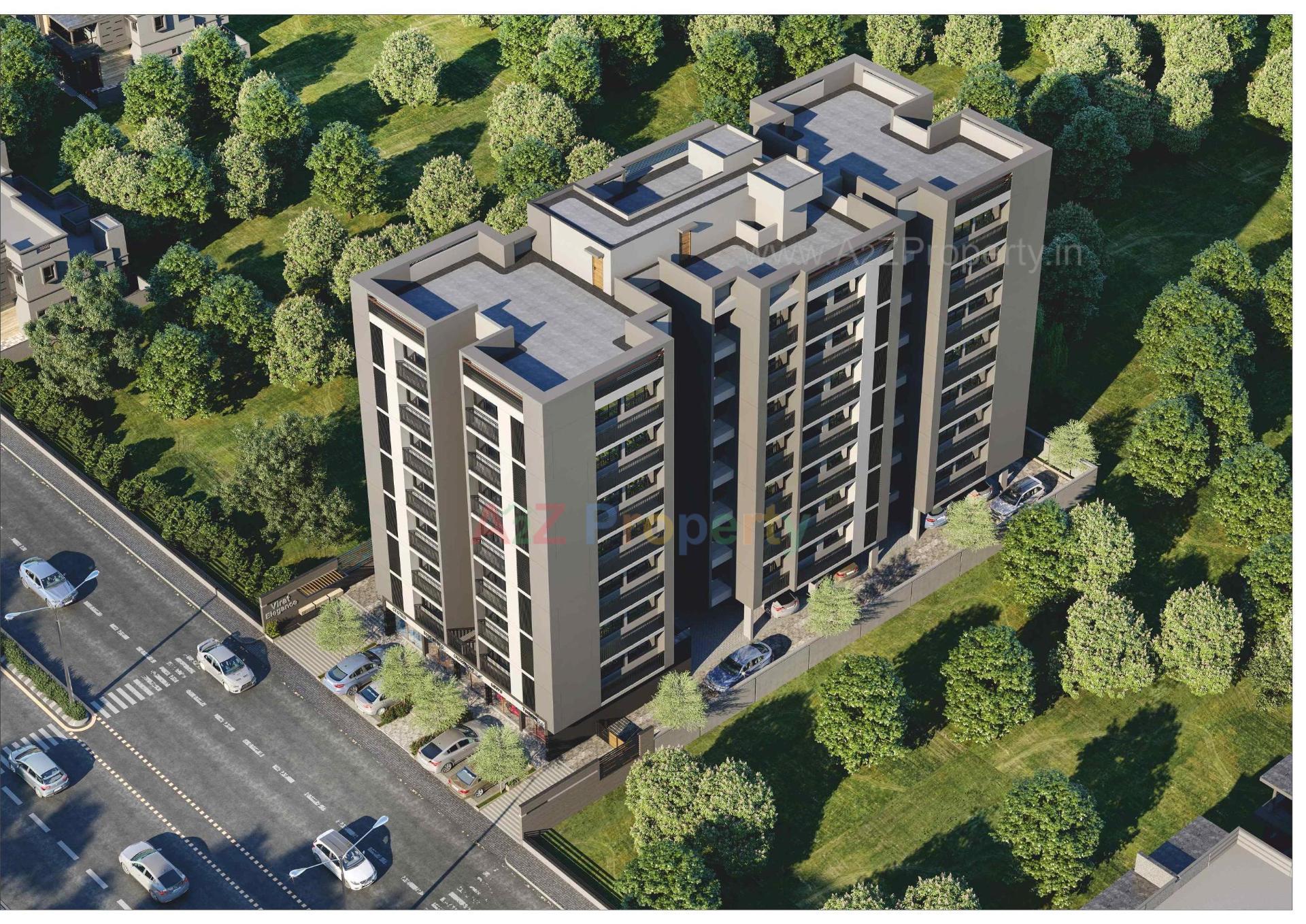3D Elevation of real estate project Virat Elegance located at Vastral, Ahmedabad, Gujarat