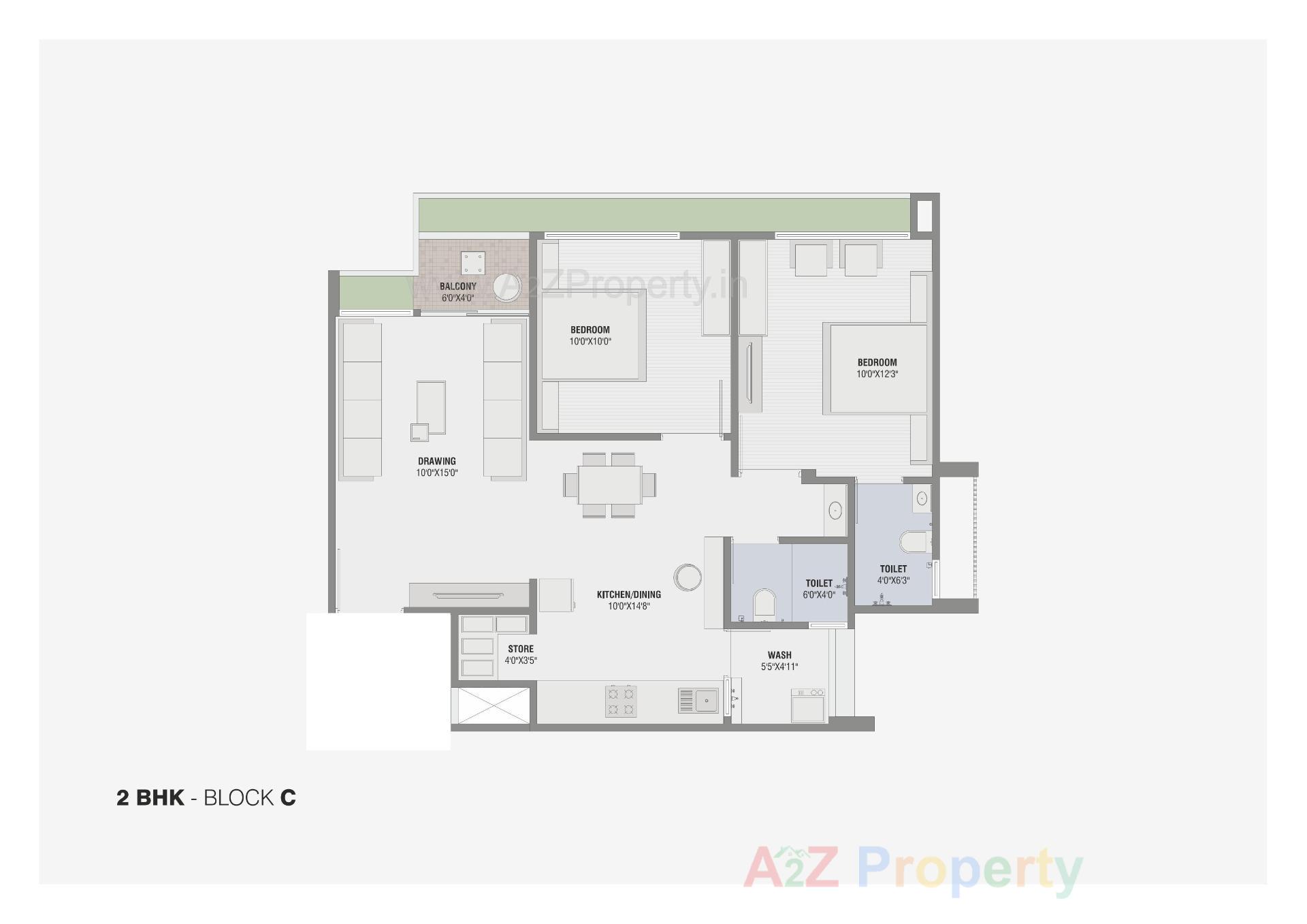 Layout of real estate project Vishakha Eliana located at Tragad, Ahmedabad, Gujarat