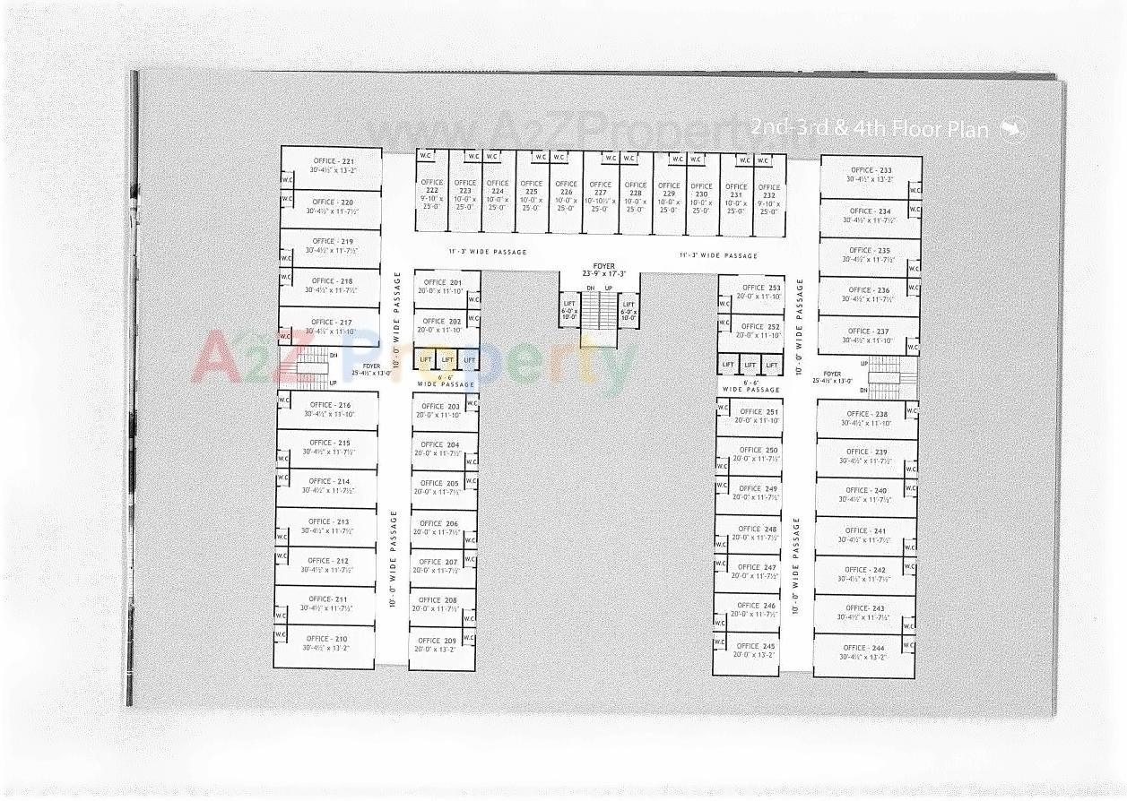 Layout of real estate project Vishala Empire located at Muthia, Ahmedabad, Gujarat