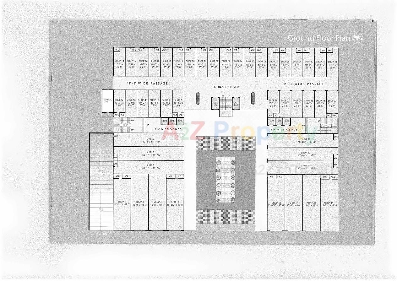 Layout of real estate project Vishala Empire located at Muthia, Ahmedabad, Gujarat