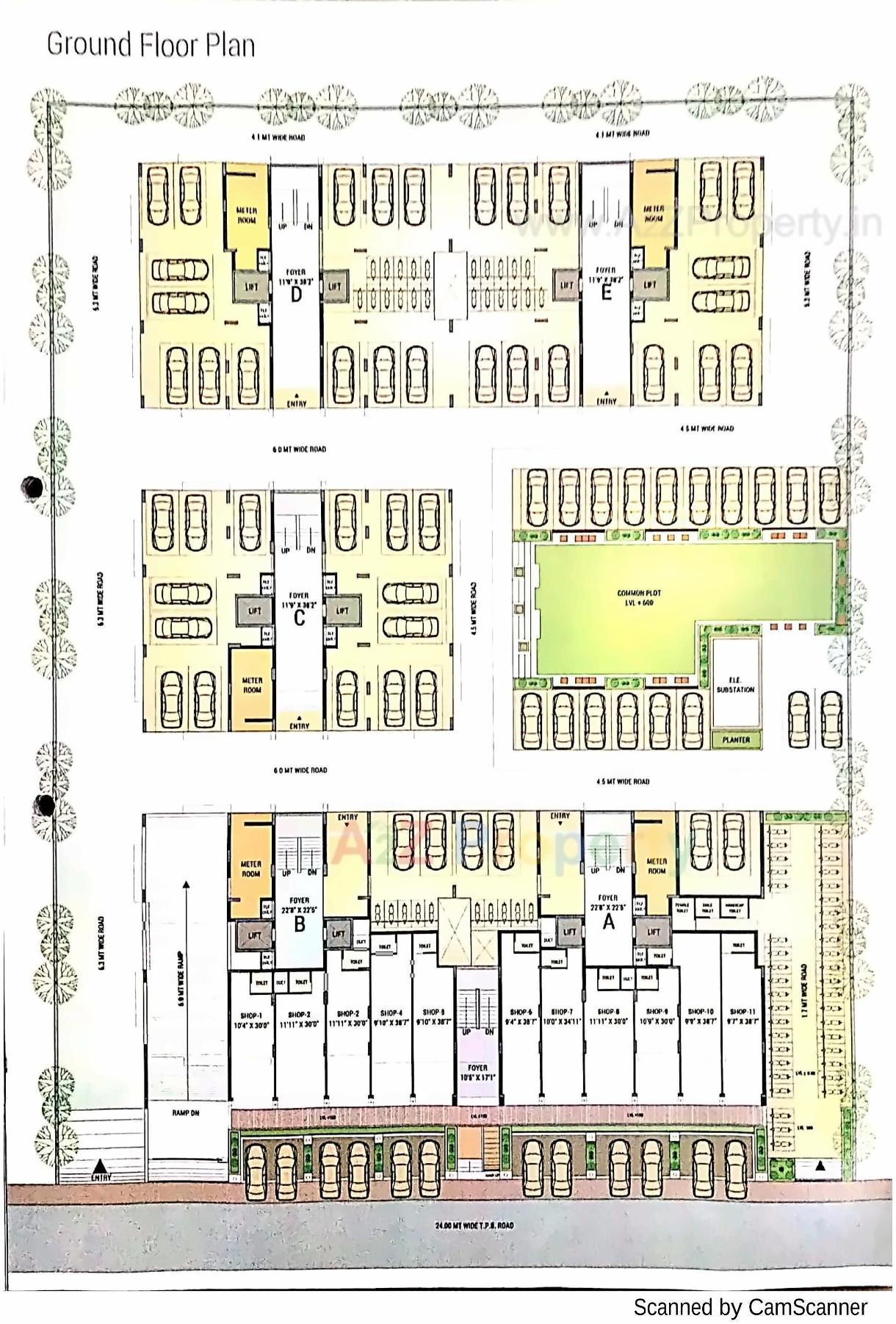 Layout of real estate project Vishala Residency located at Ahmedabad, Ahmedabad, Gujarat