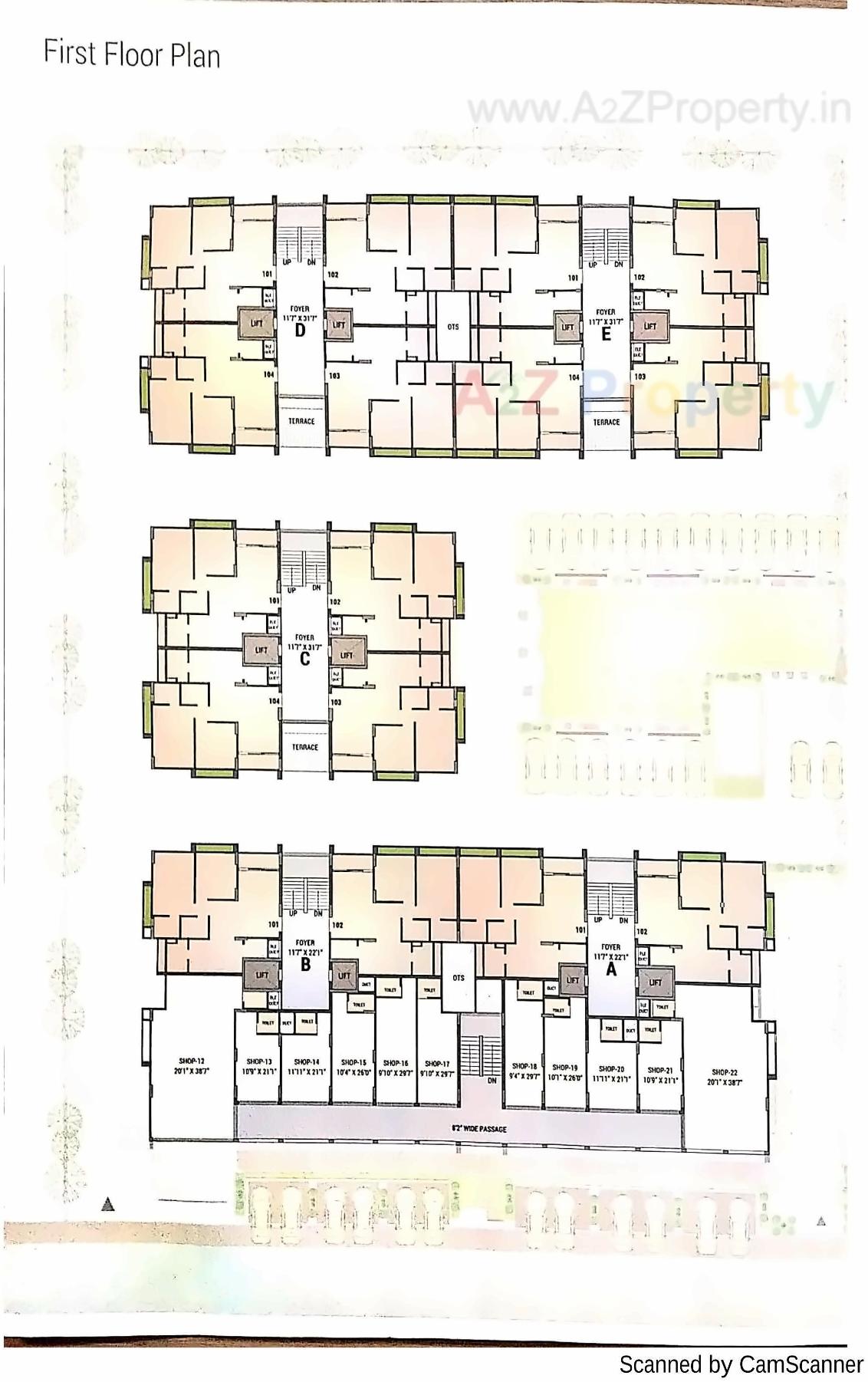 Layout of real estate project Vishala Residency located at Ahmedabad, Ahmedabad, Gujarat