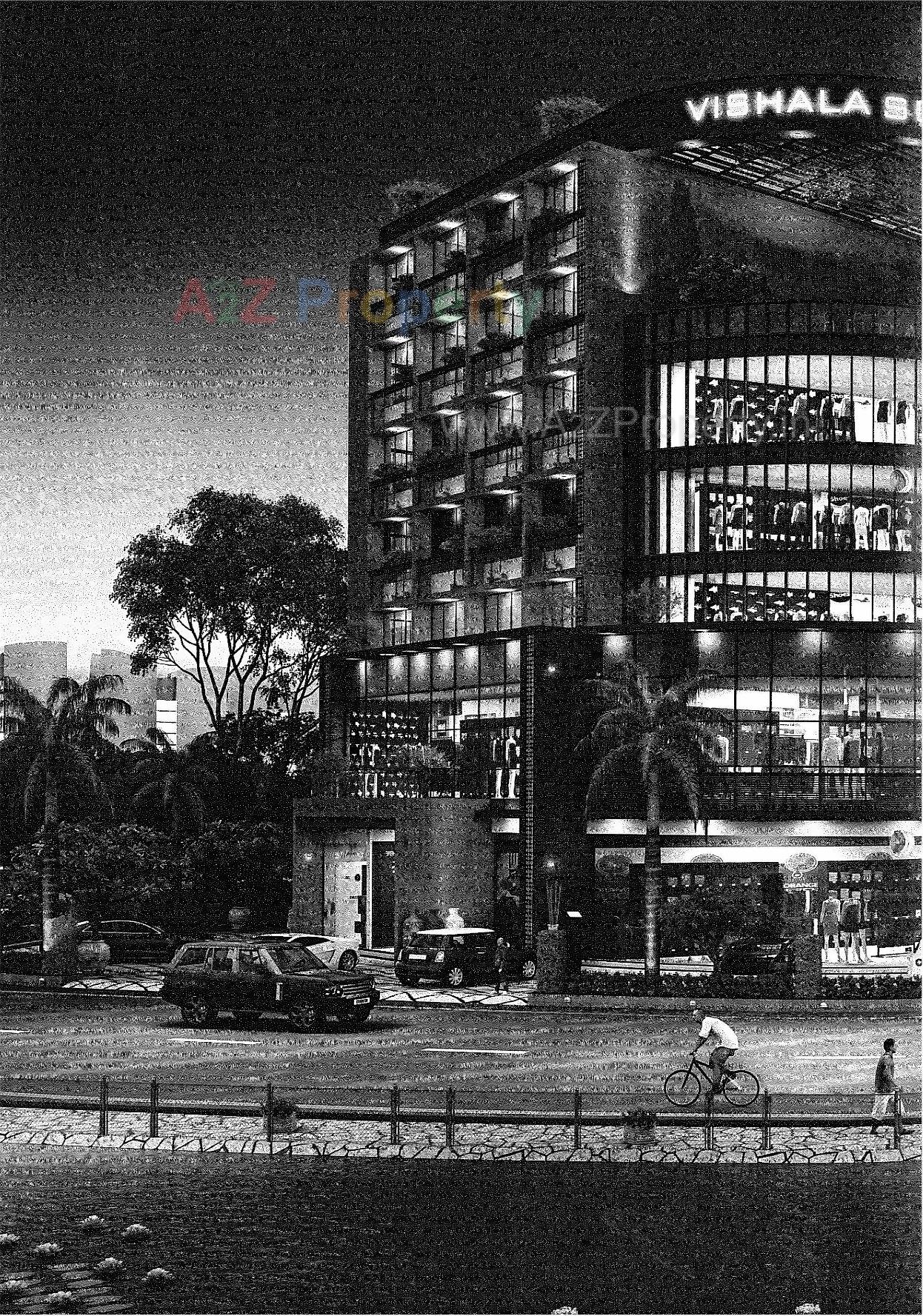 3D Elevation of real estate project Vishala Supreme Ii located at Naroda, Ahmedabad, Gujarat