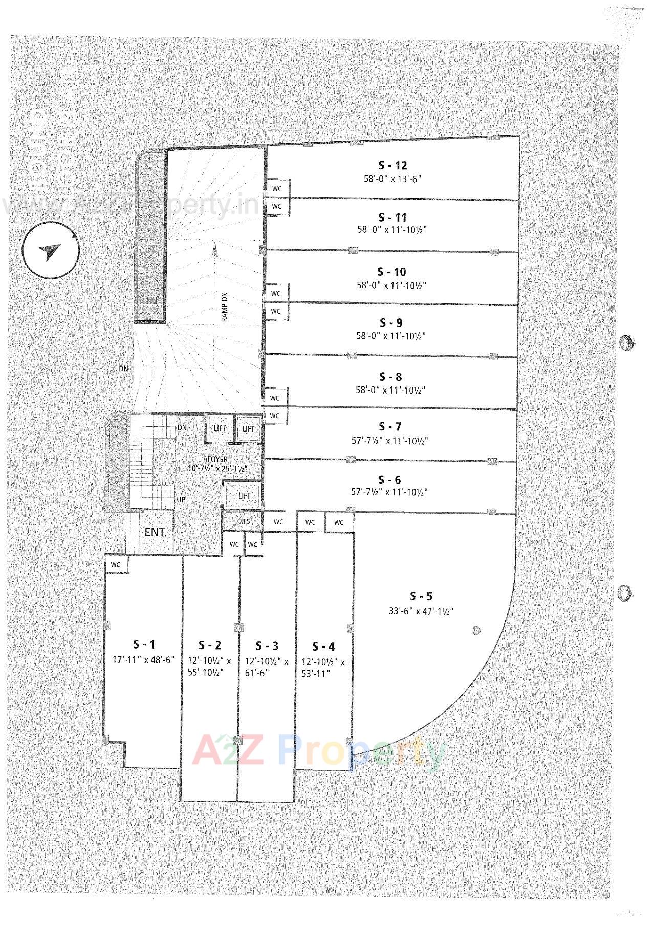 Layout of real estate project Vishala Supreme Ii located at Naroda, Ahmedabad, Gujarat