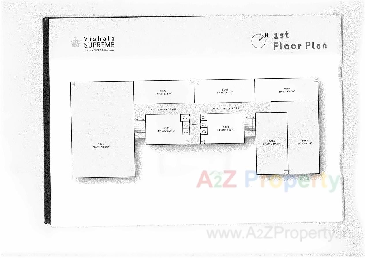 Layout of real estate project Vishala Supreme located at Nikol, Ahmedabad, Gujarat