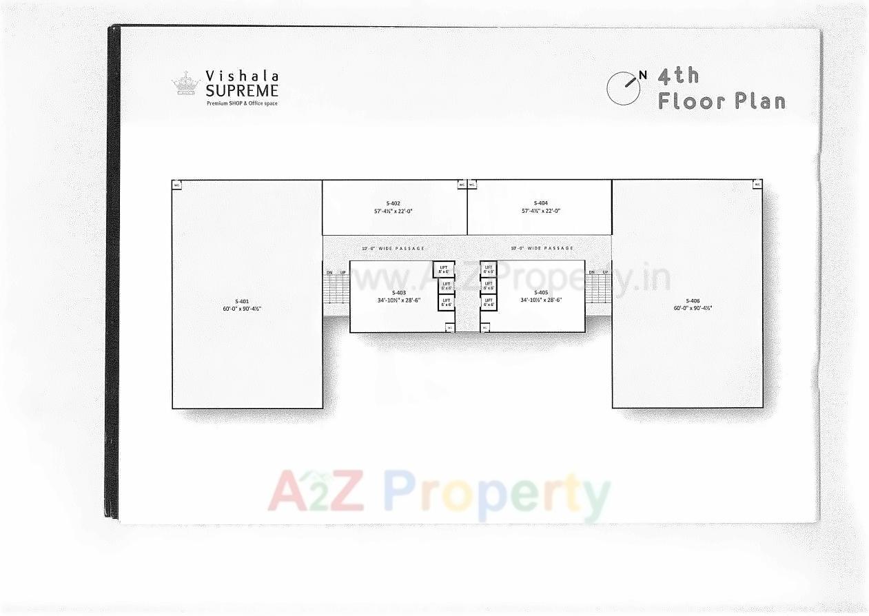 Layout of real estate project Vishala Supreme located at Nikol, Ahmedabad, Gujarat