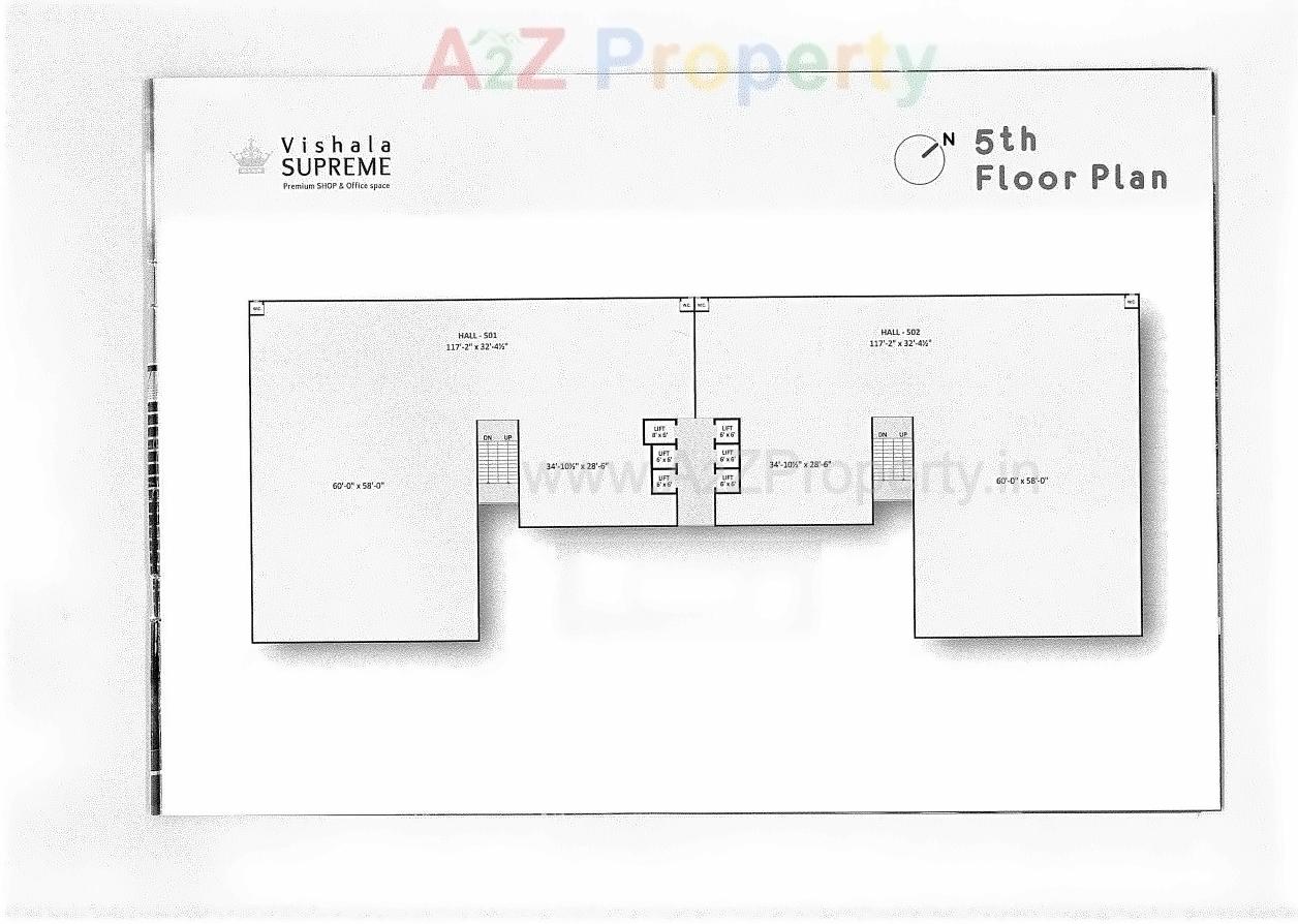 Layout of real estate project Vishala Supreme located at Nikol, Ahmedabad, Gujarat