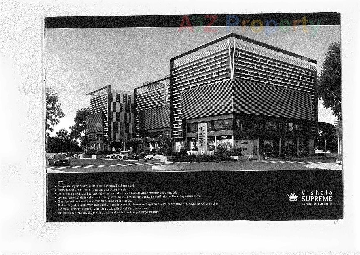 3D Elevation of real estate project Vishala Supreme located at Nikol, Ahmedabad, Gujarat