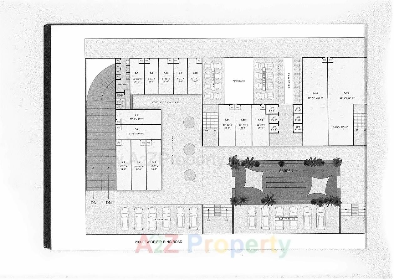 Layout of real estate project Vishala Supreme located at Nikol, Ahmedabad, Gujarat