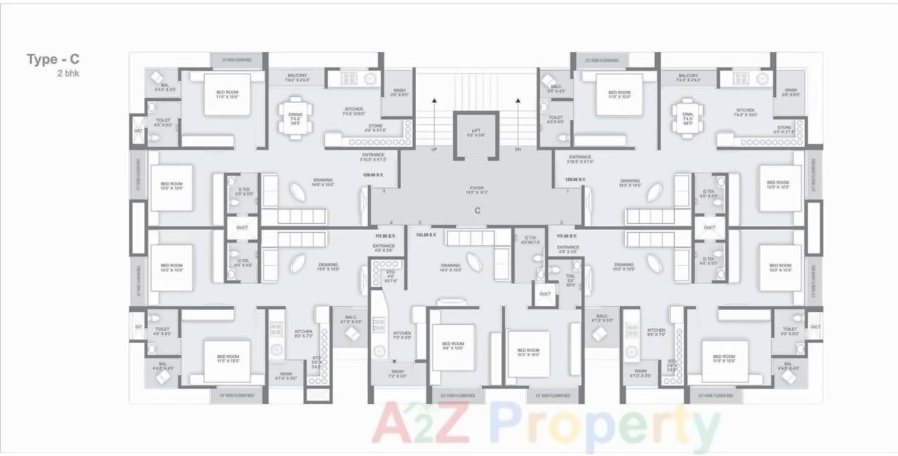 Layout of real estate project Vishesh Residency located at Gota, Ahmedabad, Gujarat