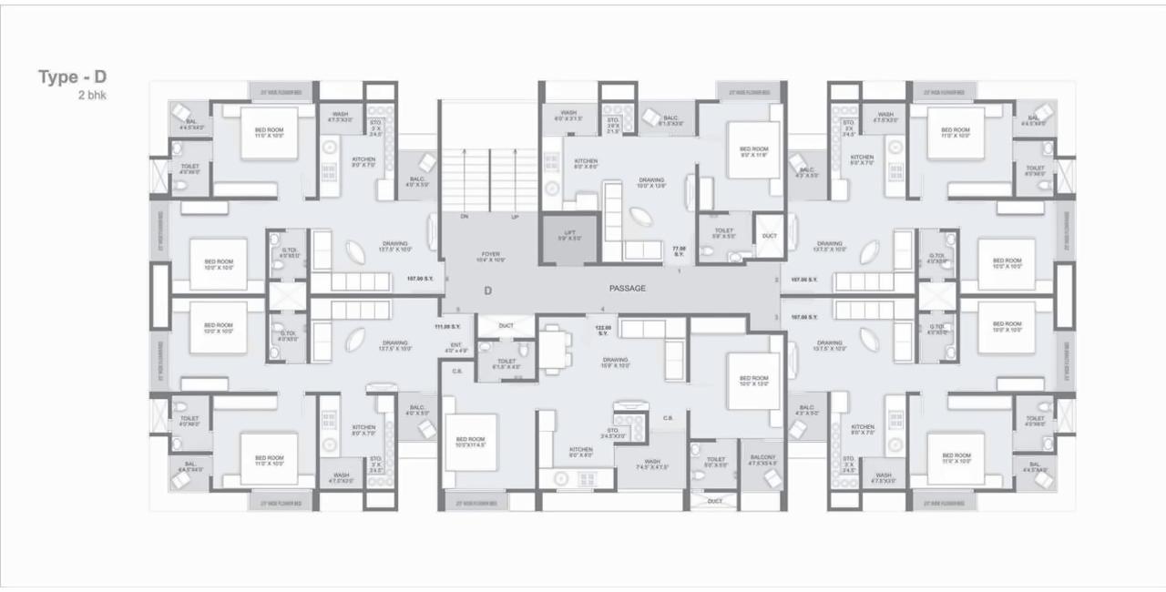 Layout of real estate project Vishesh Residency located at Gota, Ahmedabad, Gujarat