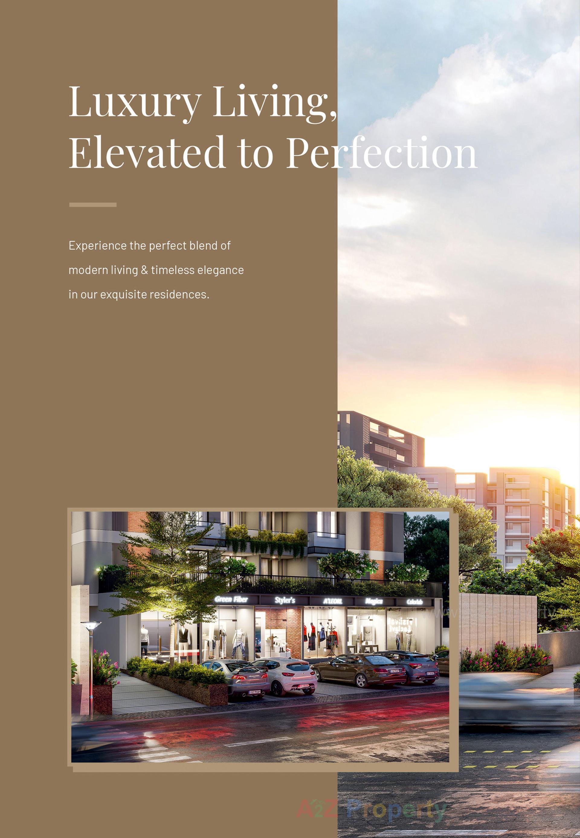 3D Elevation of real estate project Vishvam Enclave located at Bopal, Ahmedabad, Gujarat