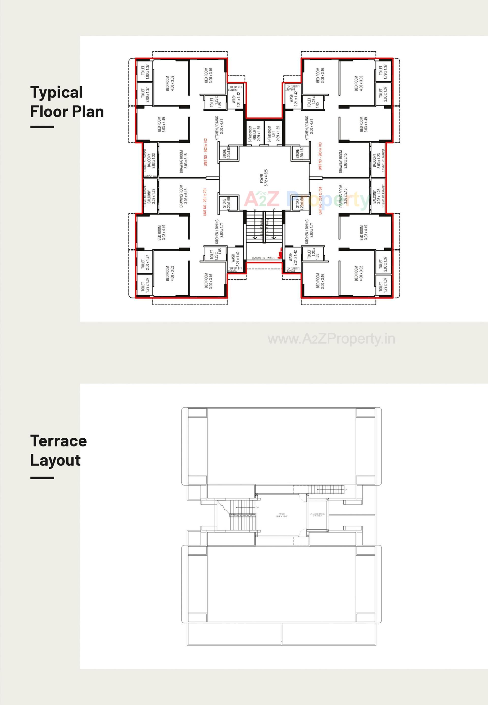 Layout of real estate project Vishvam Enclave located at Bopal, Ahmedabad, Gujarat
