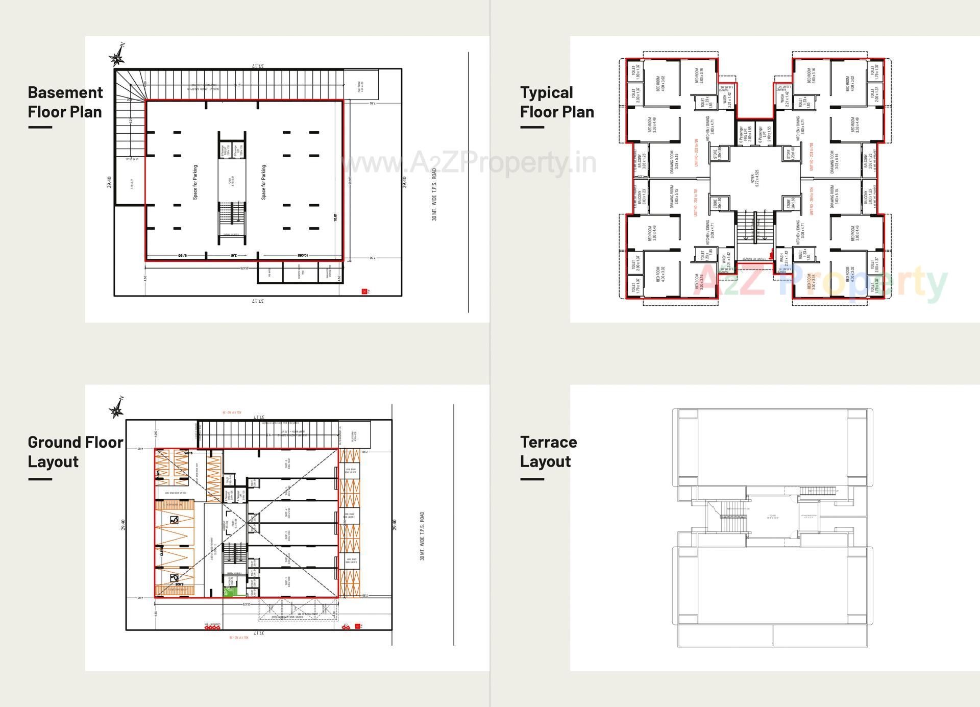 Layout of real estate project Vishvam Enclave located at Bopal, Ahmedabad, Gujarat