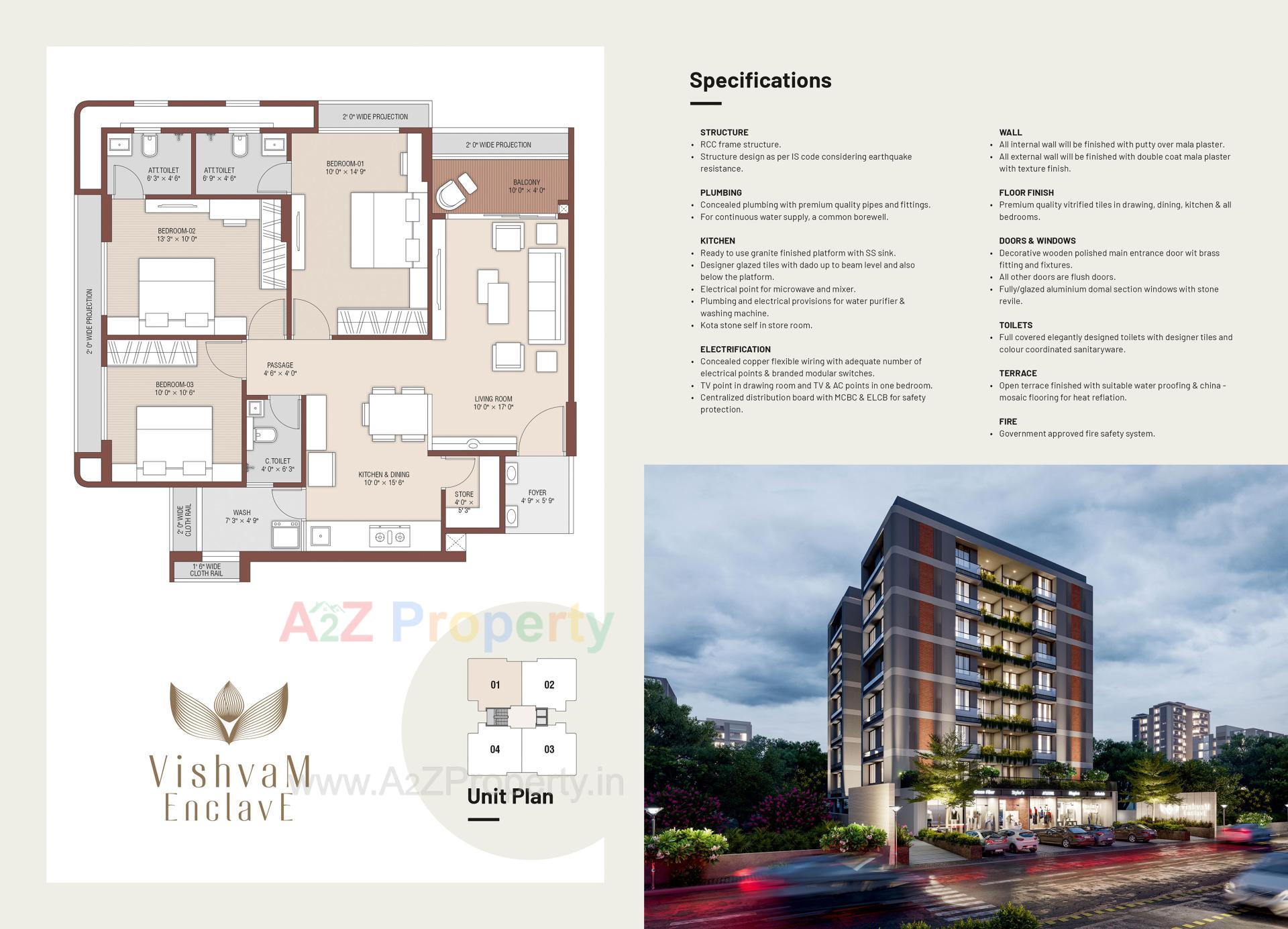 Layout of real estate project Vishvam Enclave located at Bopal, Ahmedabad, Gujarat