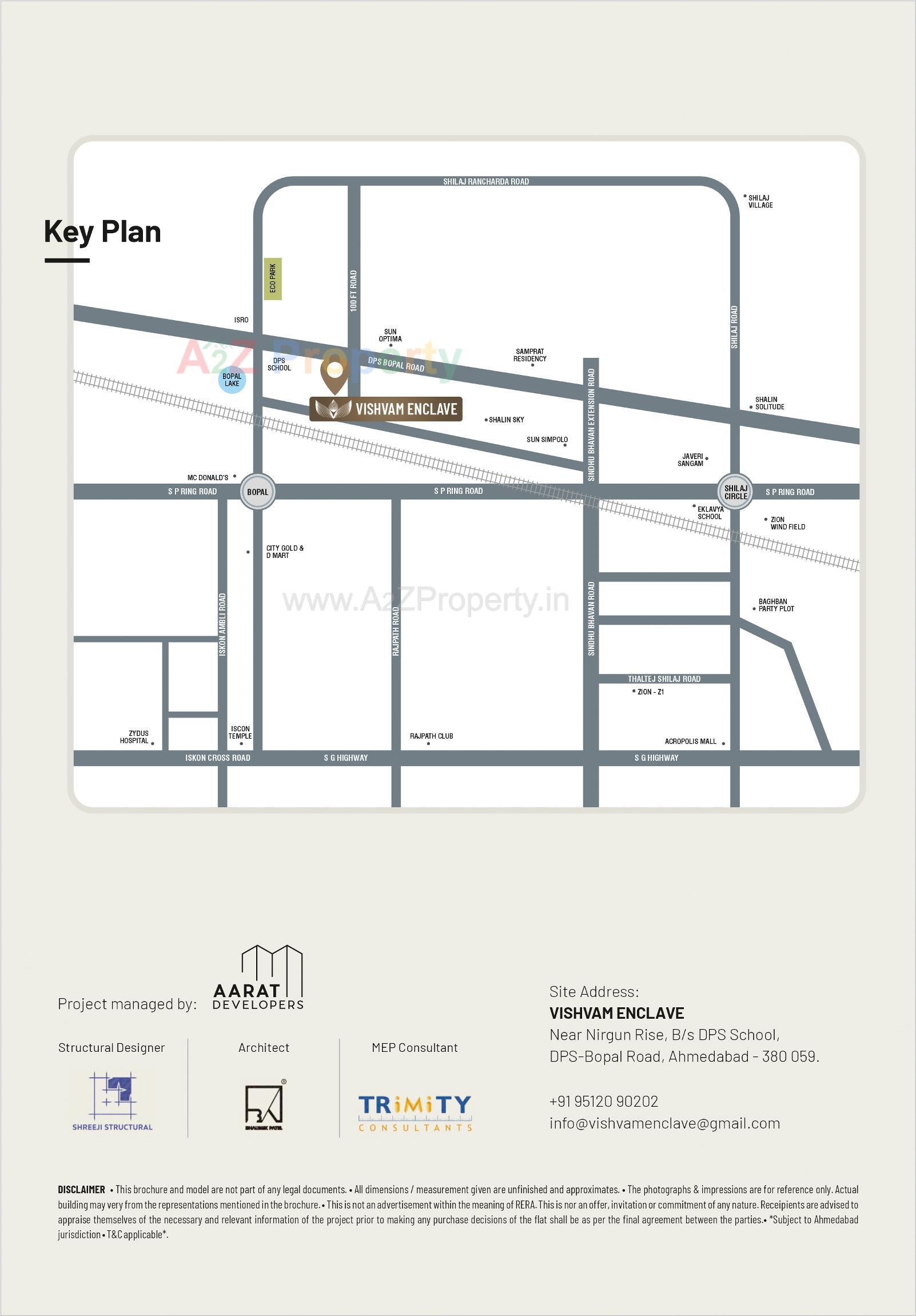  of real estate project Vishvam Enclave located at Bopal, Ahmedabad, Gujarat