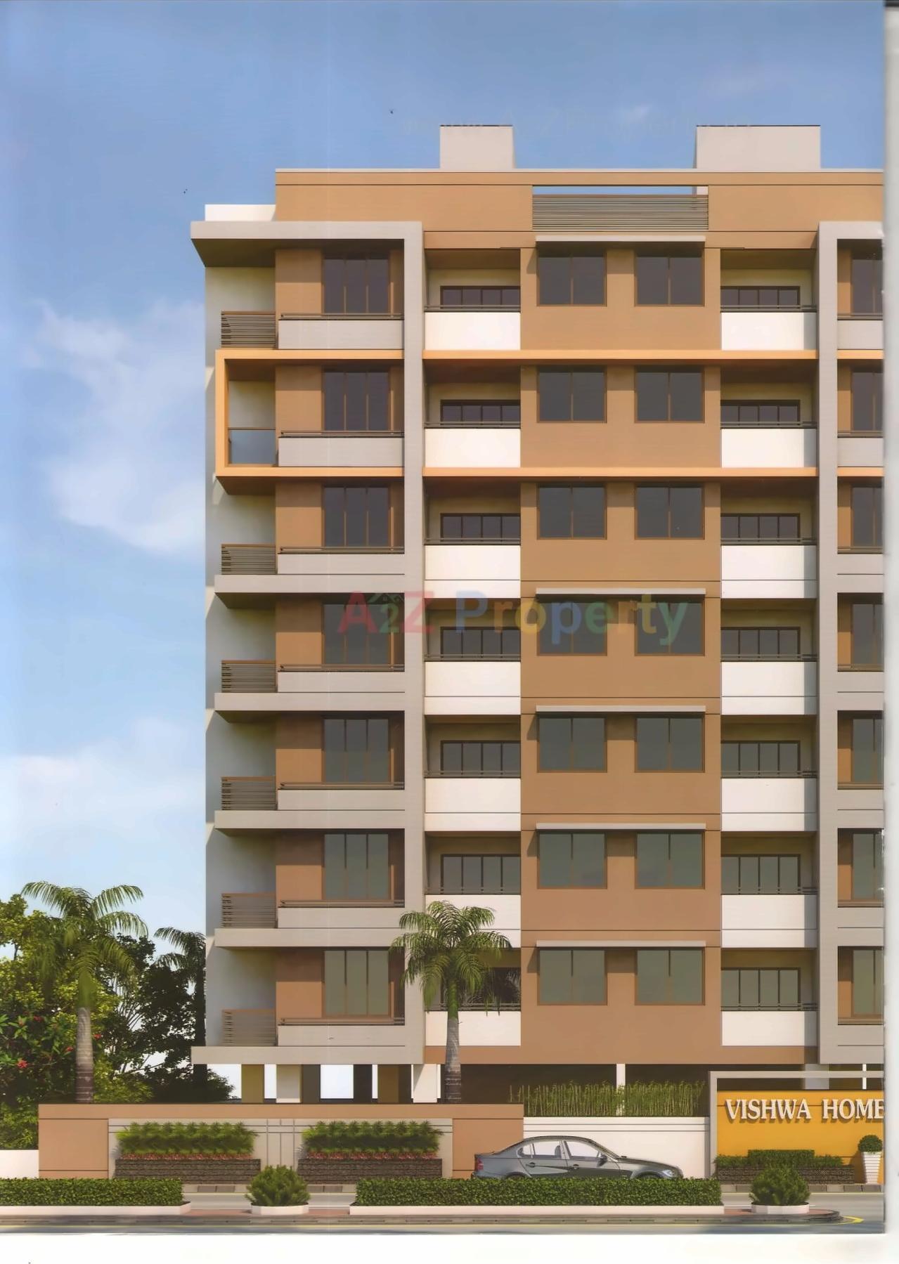 3D Elevation of real estate project Vishwa Homes located at Nikol, Ahmedabad, Gujarat