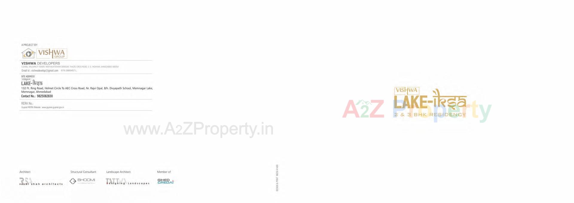  of real estate project Vishwa Lake Iksa located at Memnagar, Ahmedabad, Gujarat