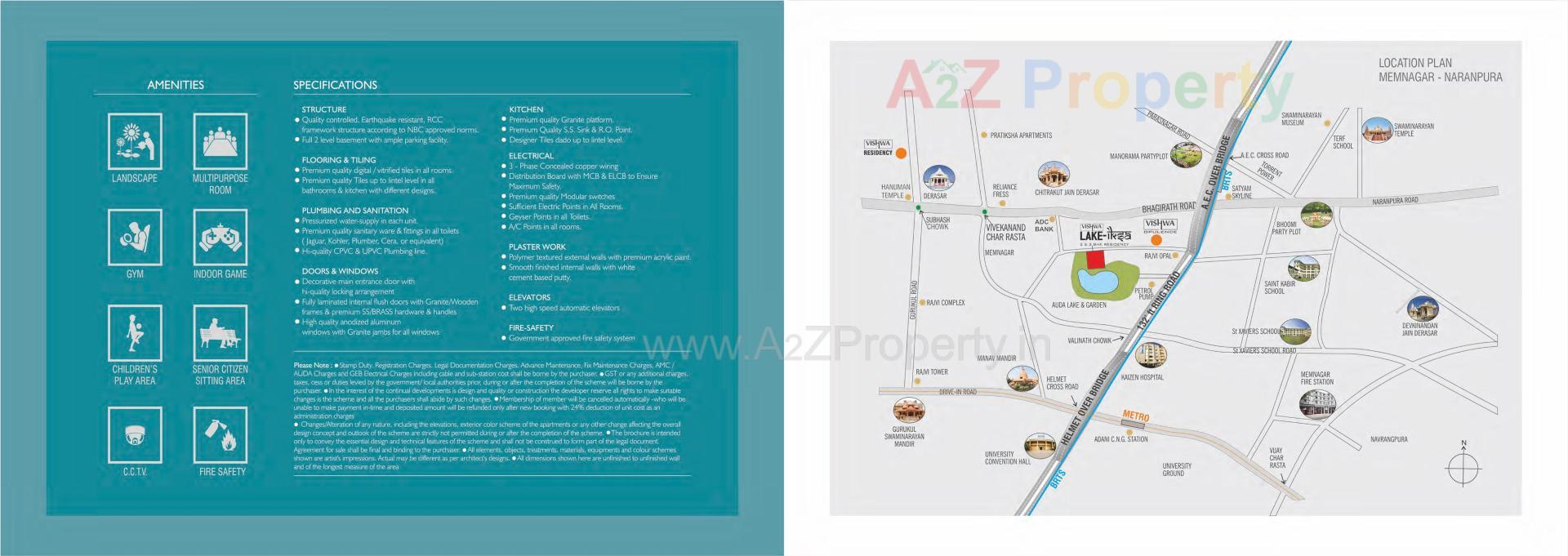  of real estate project Vishwa Lake Iksa located at Memnagar, Ahmedabad, Gujarat