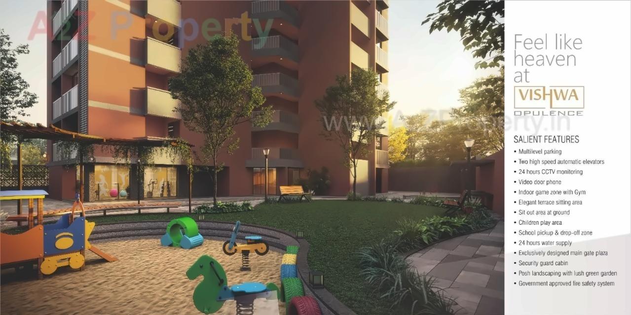 3D Elevation of real estate project Vishwa Opulence located at Memnagar, Ahmedabad, Gujarat