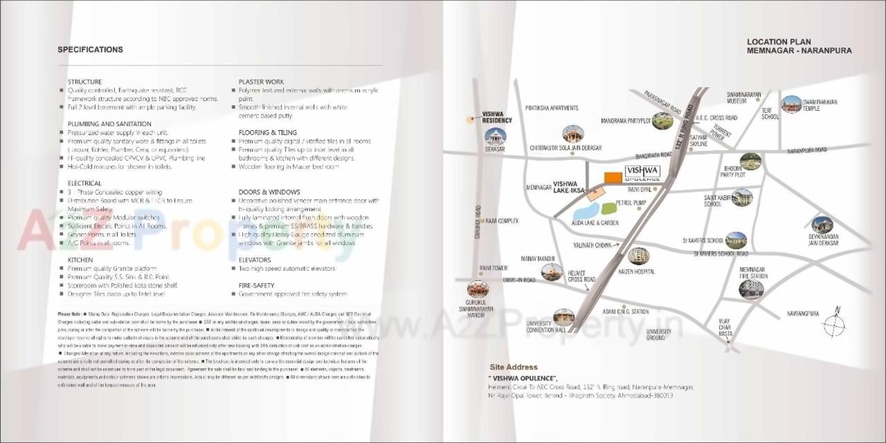  of real estate project Vishwa Opulence located at Memnagar, Ahmedabad, Gujarat