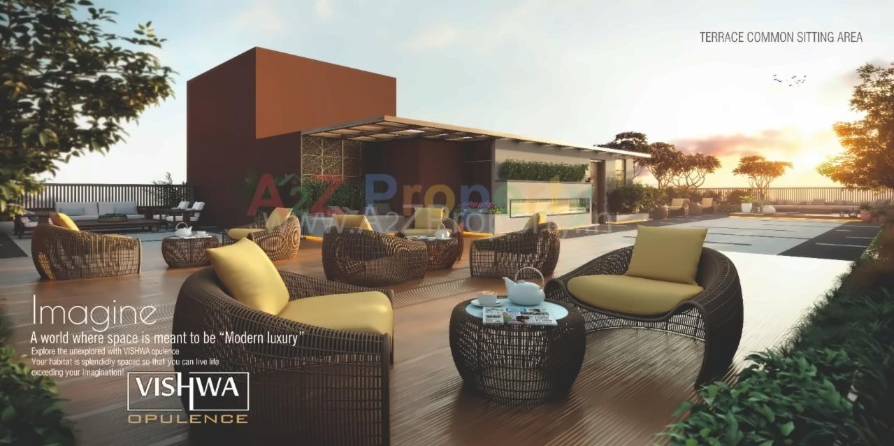 3D Elevation of real estate project Vishwa Opulence located at Memnagar, Ahmedabad, Gujarat