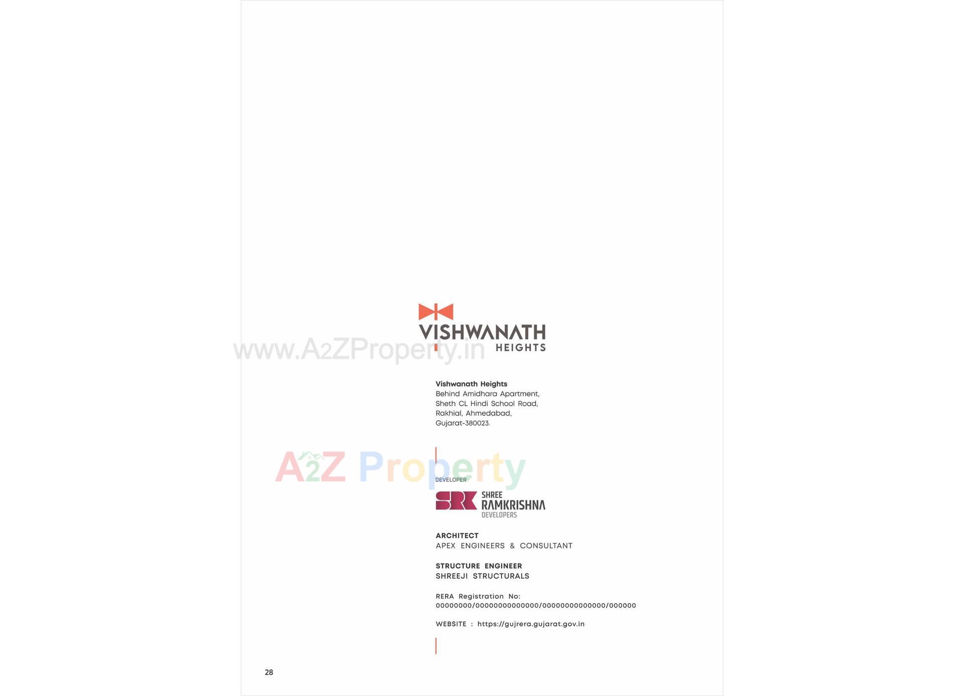  of real estate project Vishwanath Heights located at Rakhial, Ahmedabad, Gujarat