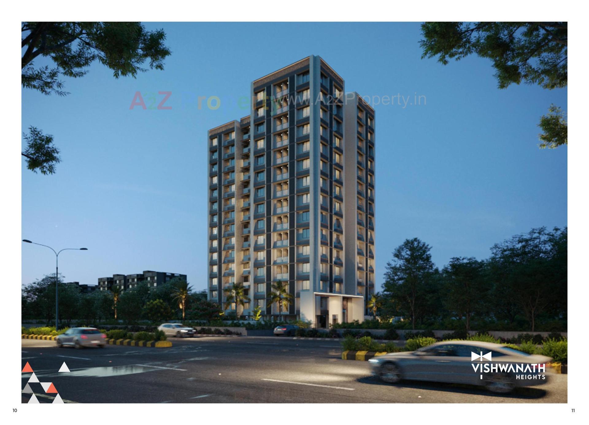 3D Elevation of real estate project Vishwanath Heights located at Rakhial, Ahmedabad, Gujarat