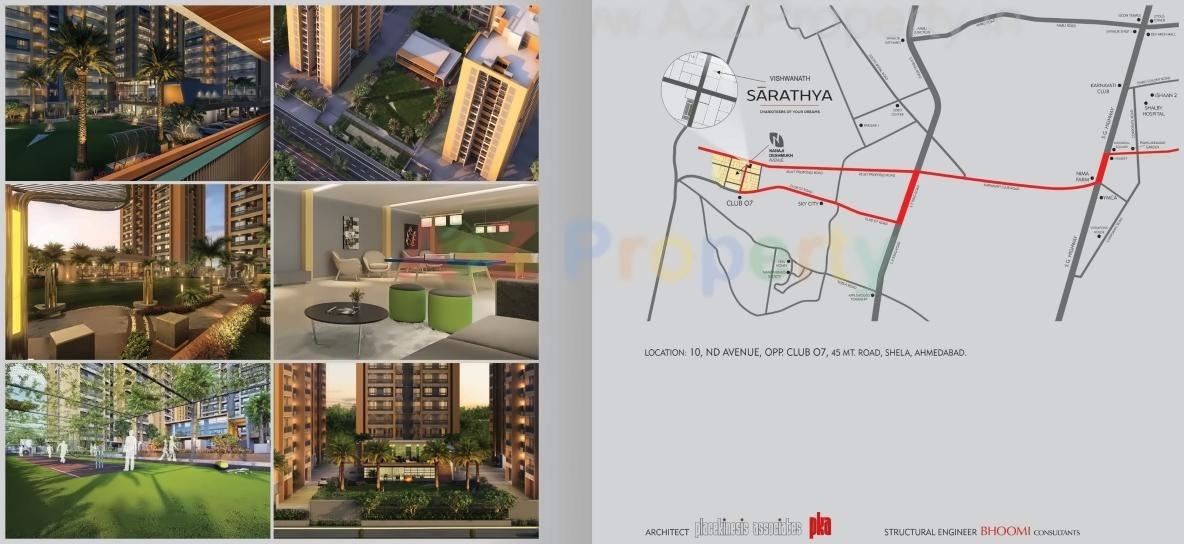  of real estate project Vishwanath Sarathya located at Shela, Ahmedabad, Gujarat