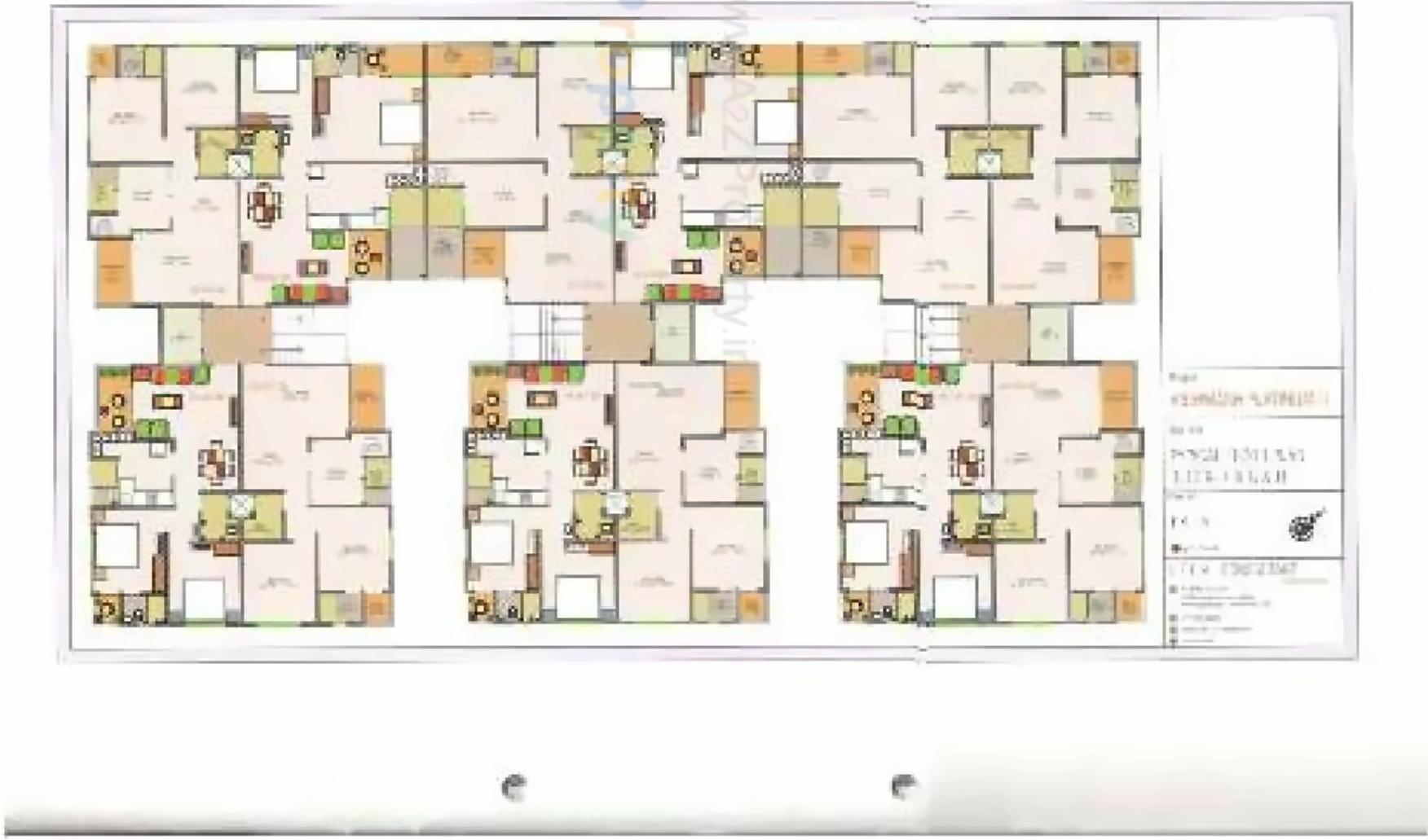 Layout of real estate project Vishwas Platinum located at Ognaj, Ahmedabad, Gujarat