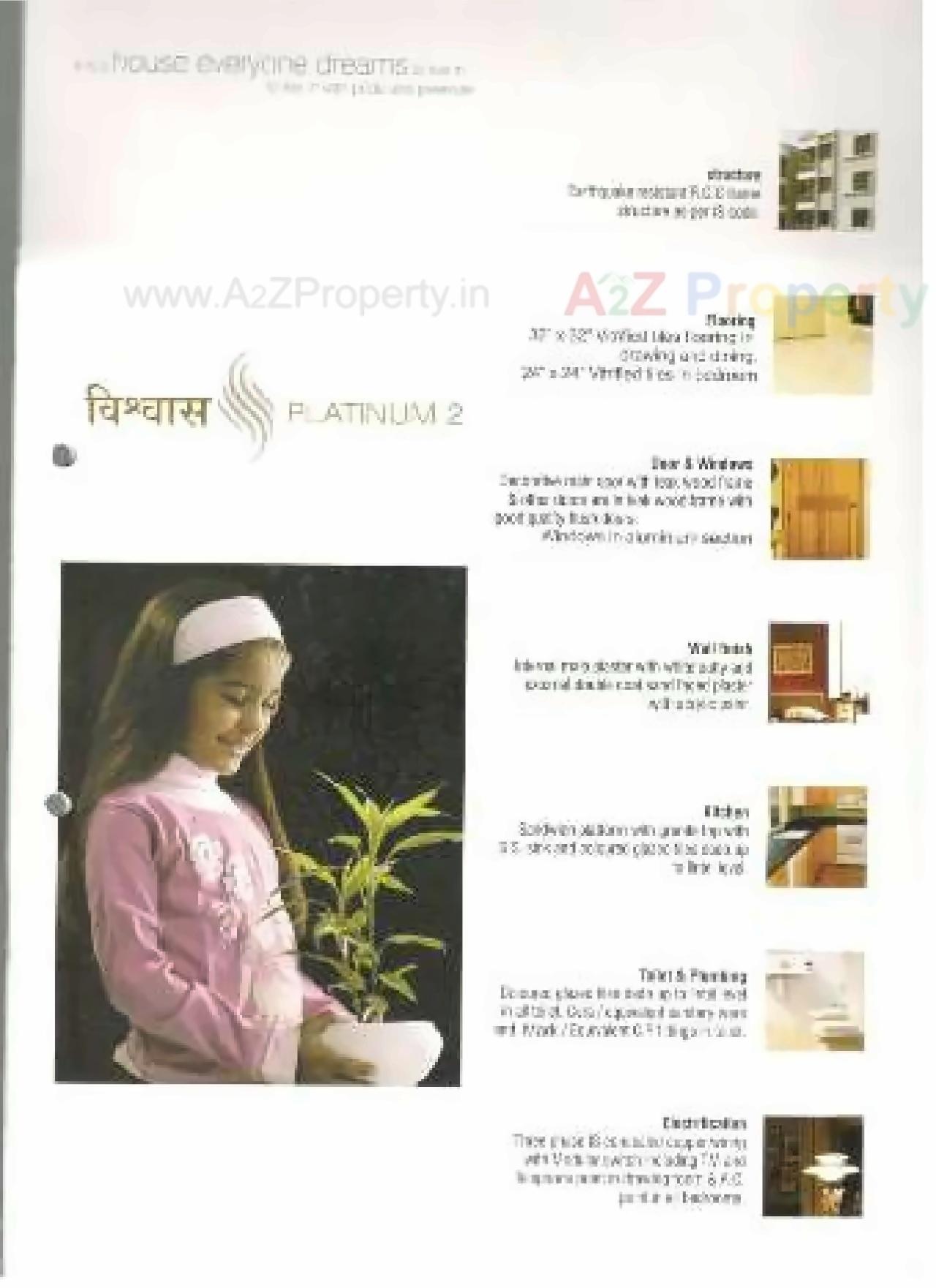  of real estate project Vishwas Platinum located at Ognaj, Ahmedabad, Gujarat