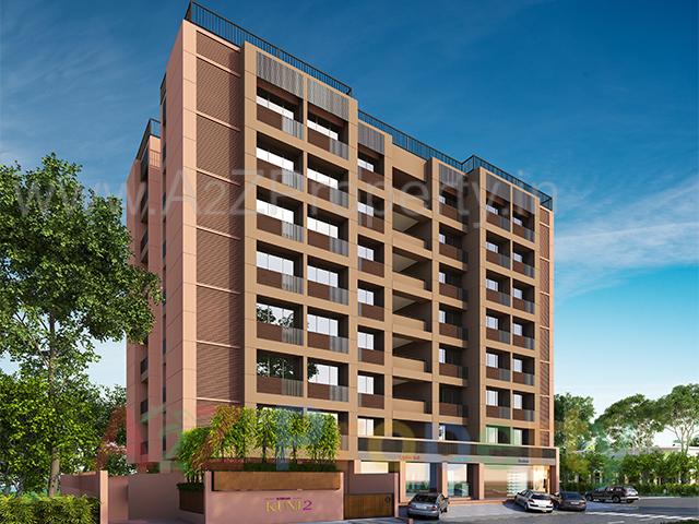 3D Elevation of real estate project Visva Kunj located at Ghuma, Ahmedabad, Gujarat