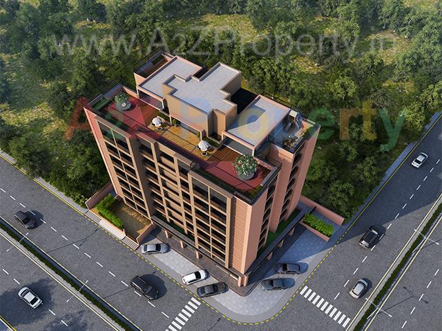 3D Elevation of real estate project Visva Kunj located at Ghuma, Ahmedabad, Gujarat