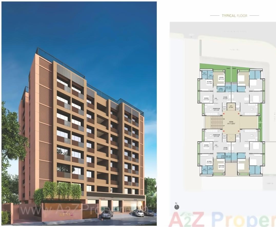 Layout of real estate project Visva Kunj located at Ghuma, Ahmedabad, Gujarat