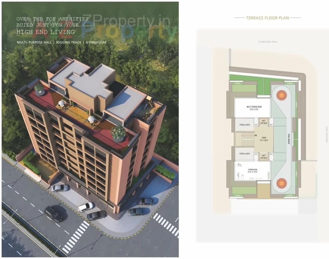 Layout of real estate project Visva Kunj located at Ghuma, Ahmedabad, Gujarat