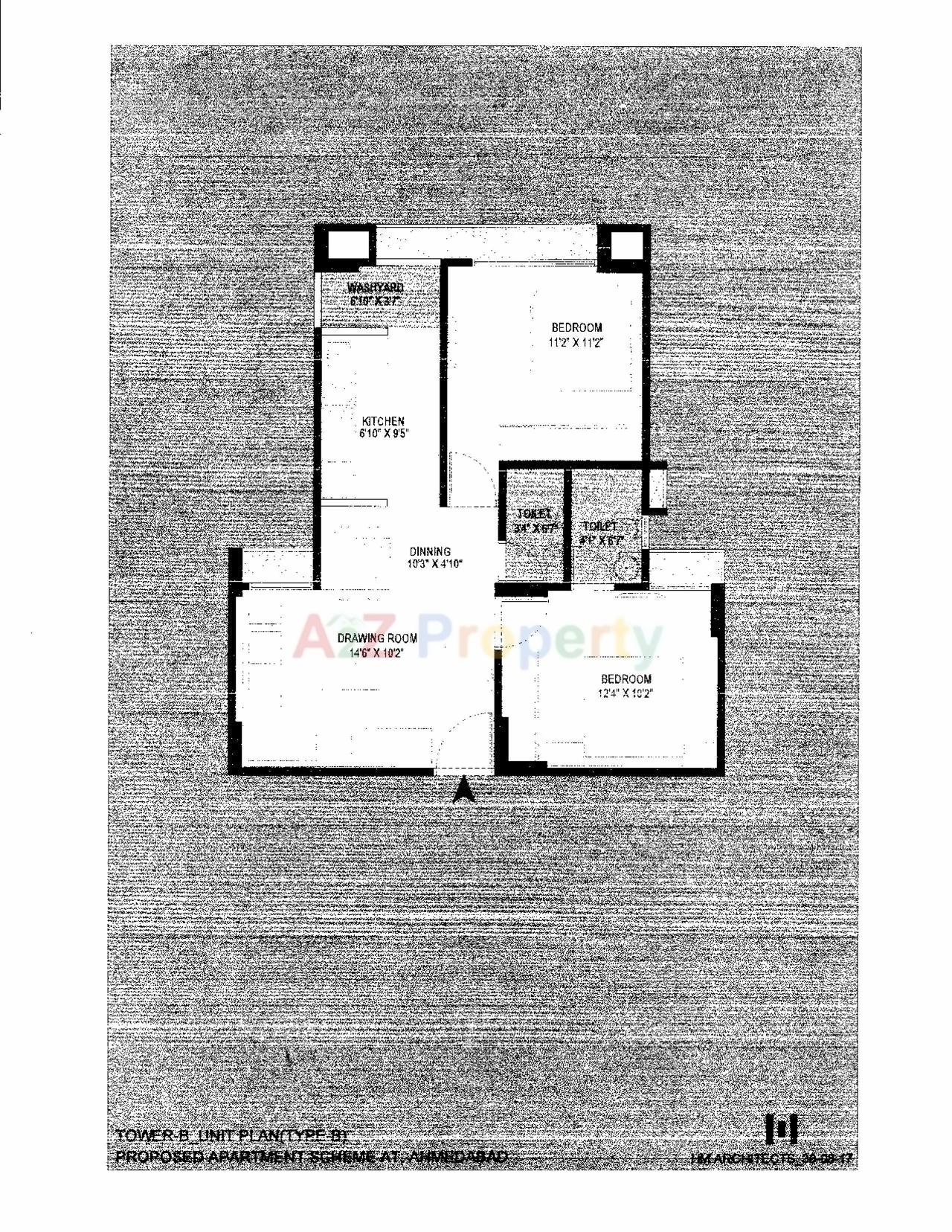 Layout of real estate project Visva Kunj located at Ghuma, Ahmedabad, Gujarat