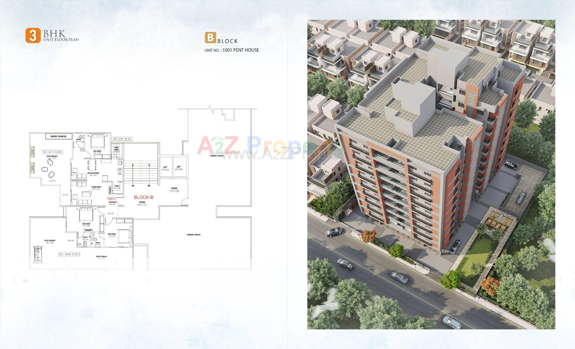 Layout of real estate project Vitthal Shivalay located at Chandkheda, Ahmedabad, Gujarat
