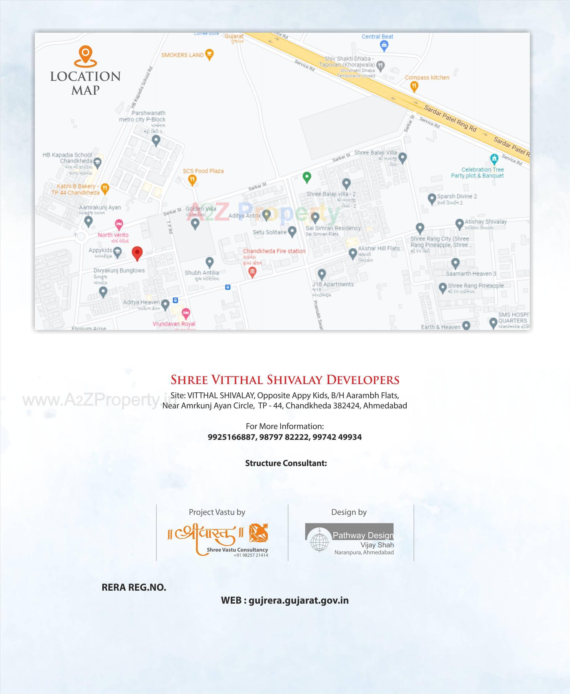  of real estate project Vitthal Shivalay located at Chandkheda, Ahmedabad, Gujarat