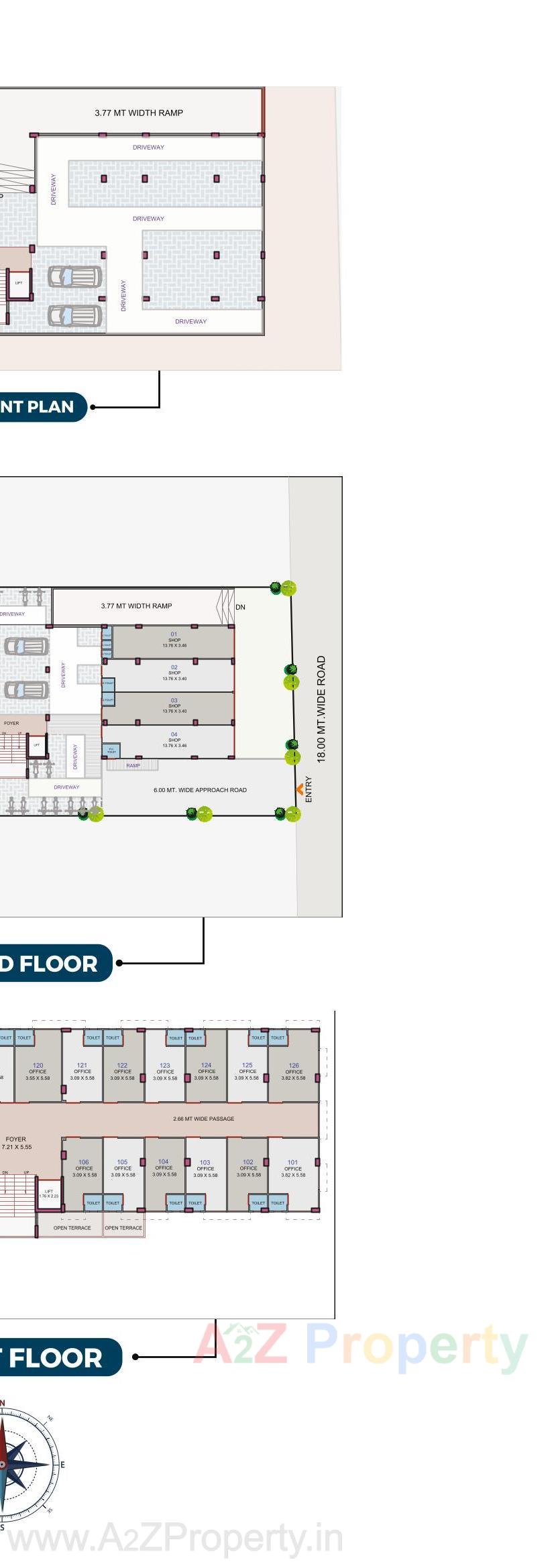 Layout of real estate project Viva Business Hub located at Aslali, Ahmedabad, Gujarat