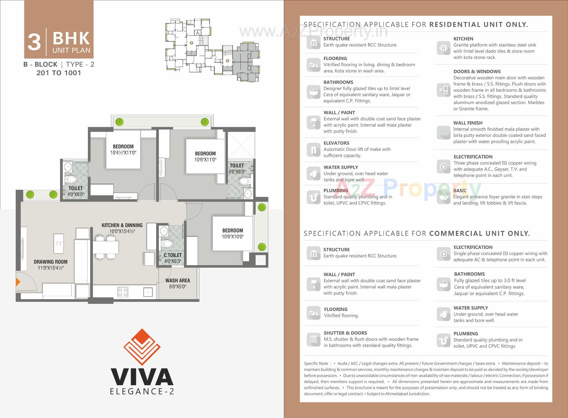 of real estate project Viva Elegance located at Shela, Ahmedabad, Gujarat