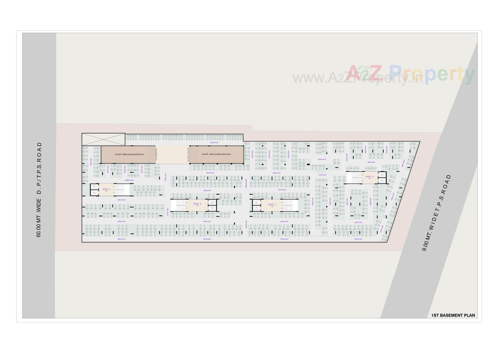 Layout of real estate project Viva Luxuria located at Hathijan, Ahmedabad, Gujarat