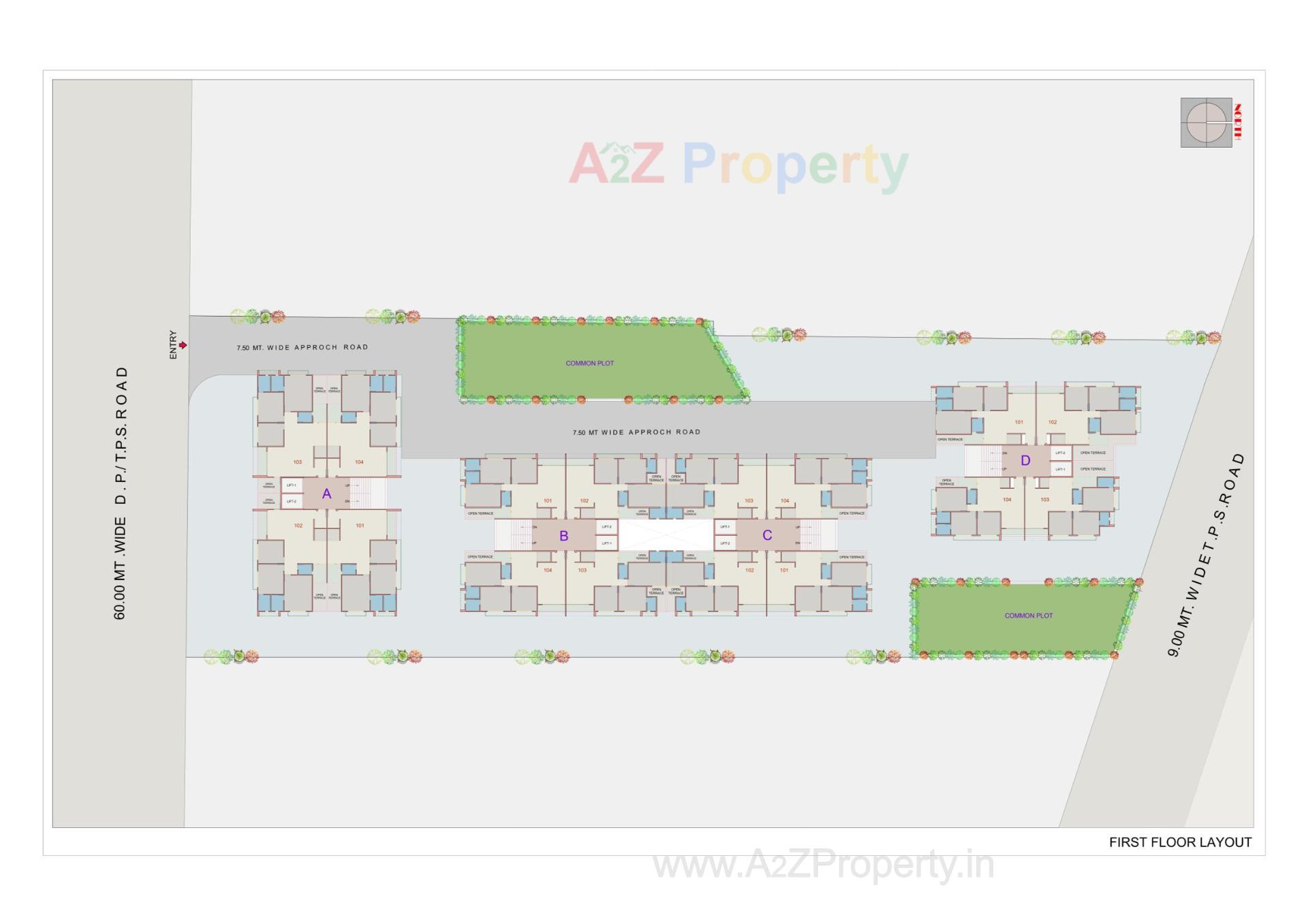 Layout of real estate project Viva Luxuria located at Hathijan, Ahmedabad, Gujarat
