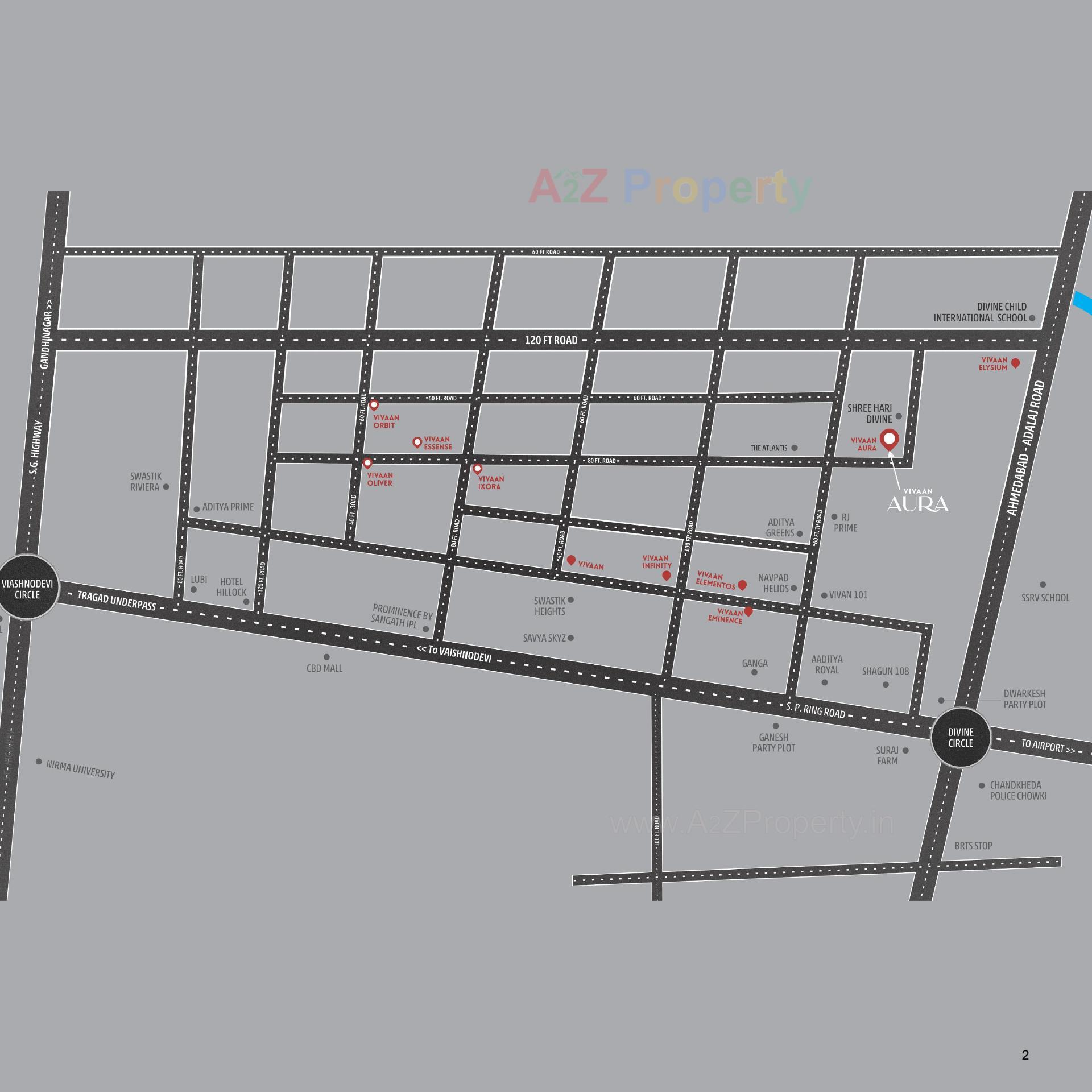  of real estate project Vivaan Aura located at Zundal, Ahmedabad, Gujarat