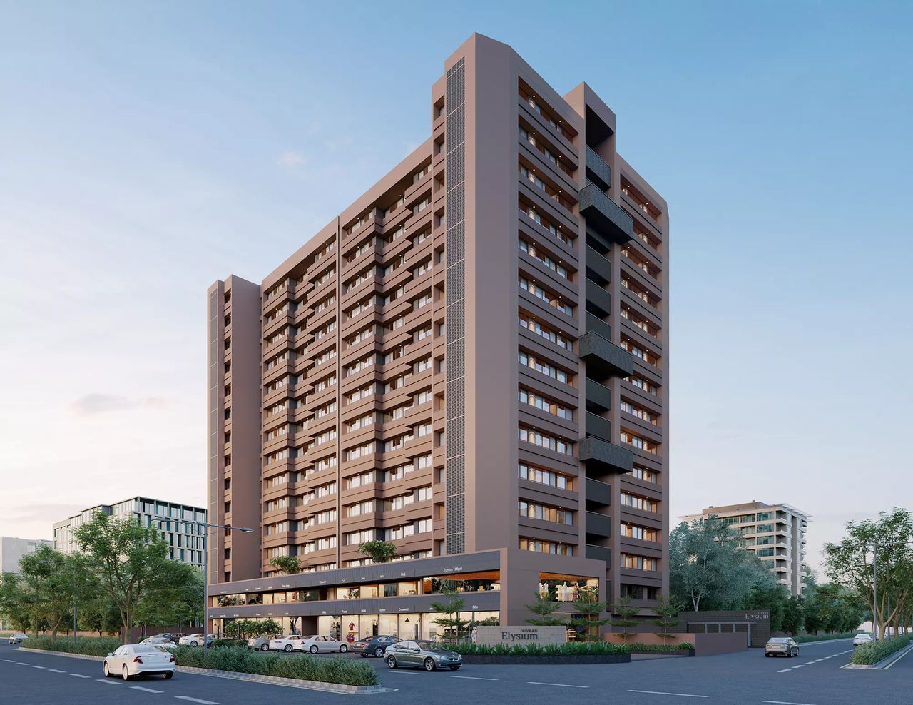 13831 of real estate project Vivaan Elysium located at Zundal, Ahmedabad, Gujarat